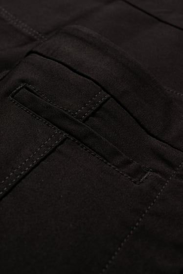 Damen - Stoffhose - High Waist - Cigarette Fit - schwarz