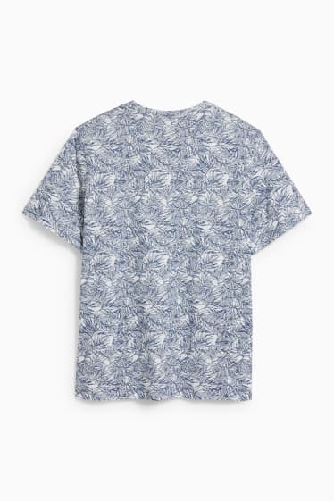 Men - T-shirt - white / blue