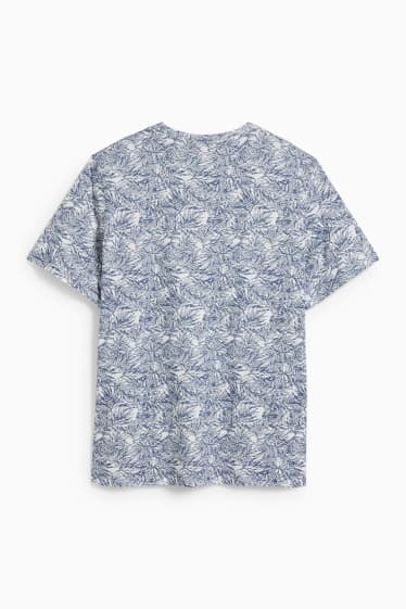 Hommes - T-shirt - blanc / bleu