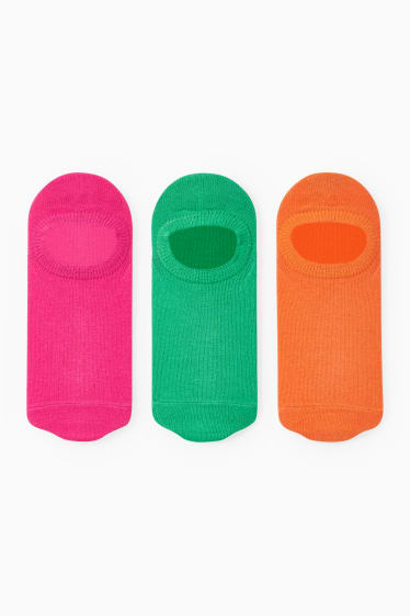 Women - Multipack of 3 - footsies - pink