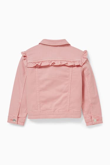 Copii - Jachetă din denim - roz pal