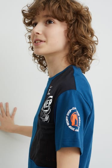 Niños - NERF - camiseta de manga corta - azul oscuro