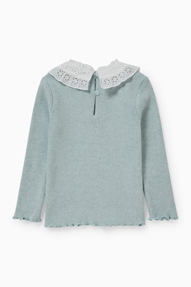 Kinder - Langarmshirt - mintgrün