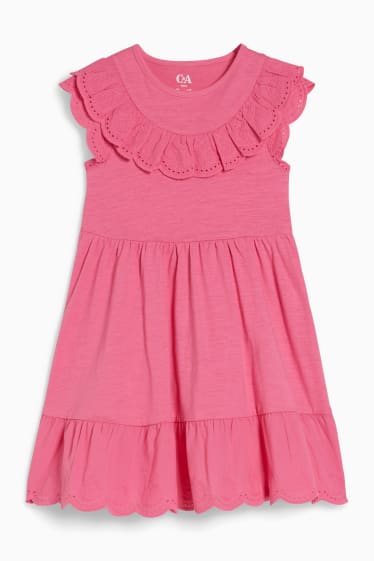 Kinder - Set - Kleid und Tasche - 2 teilig - pink