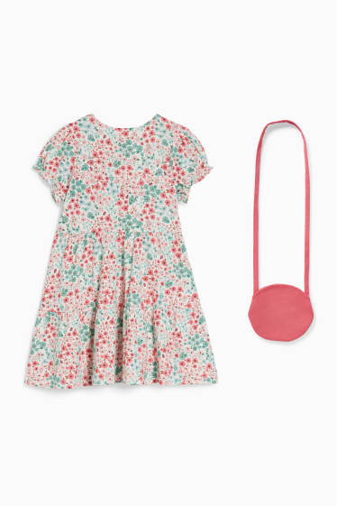 Kinder - Set - Kleid und Tasche - 2 teilig - bunt