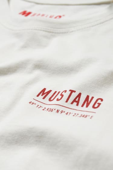 Hommes - MUSTANG - T-shirt - blanc