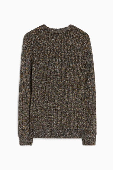 Mężczyźni - CLOCKHOUSE - sweter - brązowy-melanż