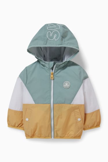 Babys - Baby-Jacke mit Kapuze - mintgrün