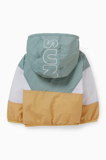 Babys - Baby-Jacke mit Kapuze - mintgrün