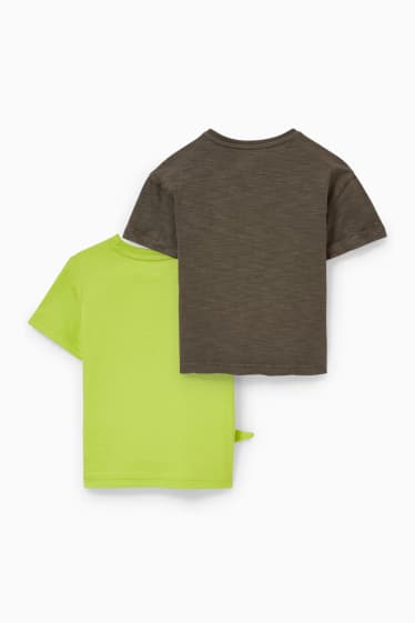 Enfants - Lot de 2 - T-shirts - vert clair