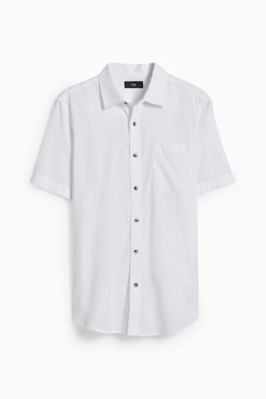 Home - Camisa - regular fit - kent - blanc