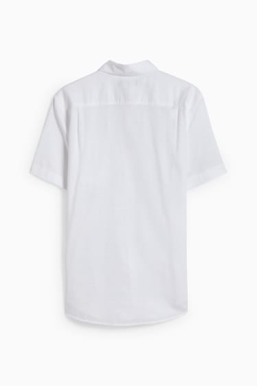 Men - Shirt - regular fit - kent collar - white