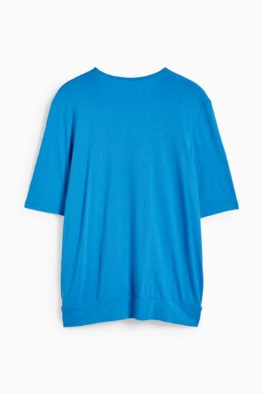 Donna - T-shirt per allattamento - blu