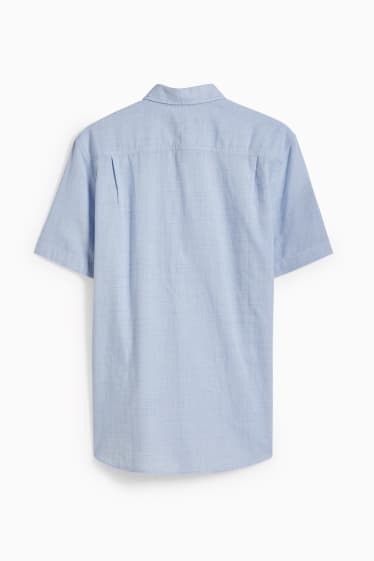 Heren - Overhemd - regular fit - button down - lichtblauw