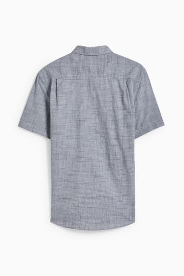 Heren - Overhemd - regular fit - button down - grijs