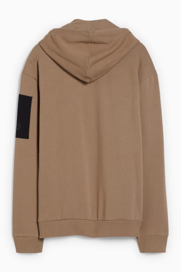 Hommes - Sweat à capuche - marron clair