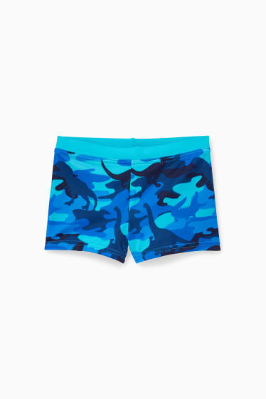 Copii - Băieți - Dino - șort de baie - LYCRA® XTRA LIFE™ - cu model - albastru închis