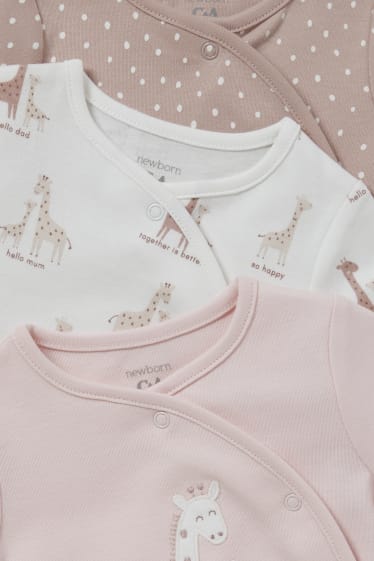 Bébés - Lot de 3 - pyjamas bébé - rose