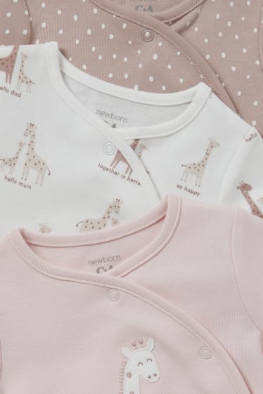 Bébés filles - Lot de 3 - pyjamas bébé - rose