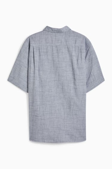 Uomo - Camicia - regular fit - collo all'italiana - grigio