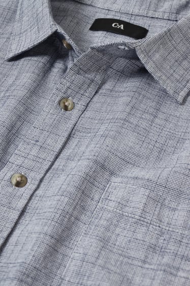 Hombre - Camisa - regular fit - kent - gris