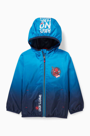 Kinder Jungen - Spider-Man - Jacke mit Kapuze - blau
