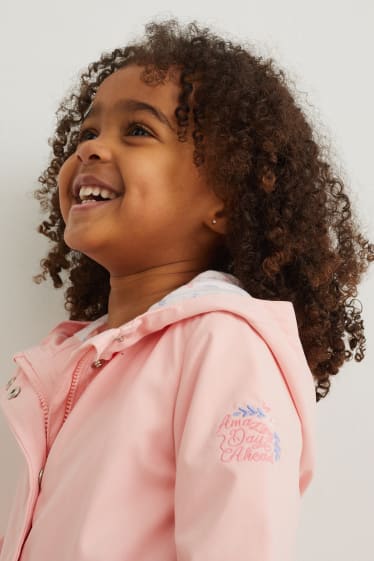 Kinder Mädchen - Jacke mit Kapuze - rosa