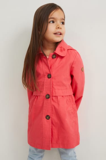 Kinder - Jacke mit Kapuze - pink