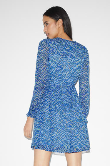 Femmes - CLOCKHOUSE - robe en mousseline - bleu