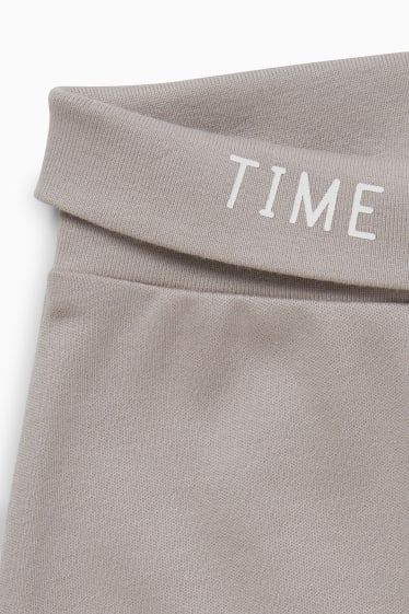 Unisex - Erstlingsoutfit - 2 teilig - grau-braun
