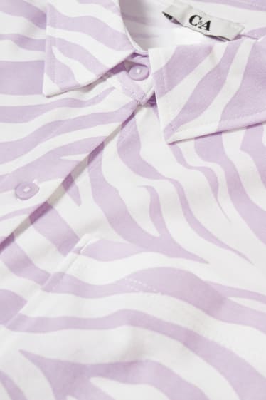 Femmes - Chemise de nuit - à motif - violet clair