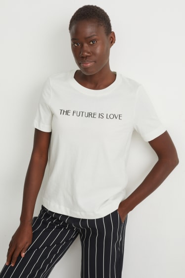 Damen - T-Shirt - weiß