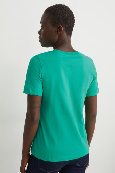 Dames - Basic T-shirt - groen
