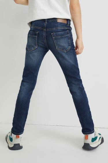 Kinderen: jongens - Slim jeans - jog denim - jeansblauw