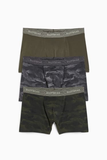 Uomo - Confezione da 3 - boxer aderenti - verde scuro