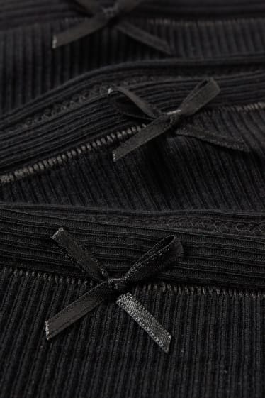 Dámské - Multipack 3 ks - kalhotky hipster - černá
