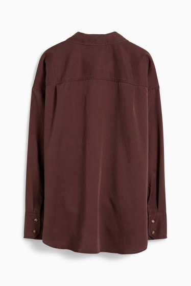 Women - Blouse - dark brown