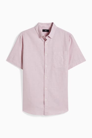 Home - Camisa - regular fit - button-down - rosa