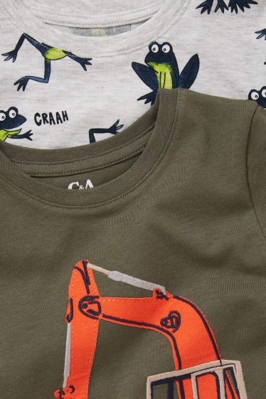 Enfants garçons - Lot de 2 - T-shirts - vert