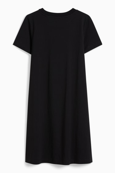 Femmes - Robe T-shirt   - noir