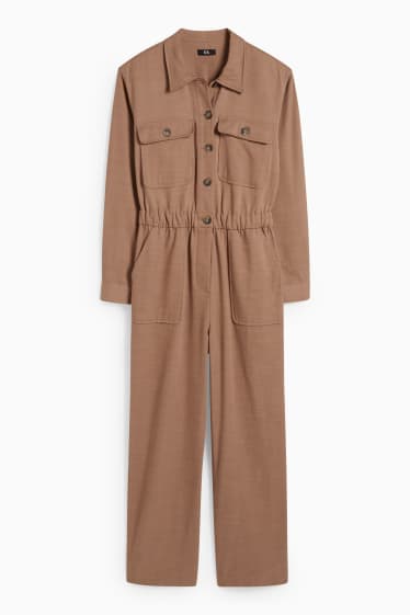 Dames - Jumpsuit - beige