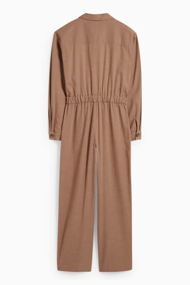 Damen - Jumpsuit - beige