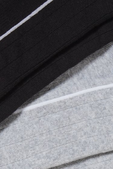 Donna - Confezione da 4 - calzini corti - grigio chiaro melange