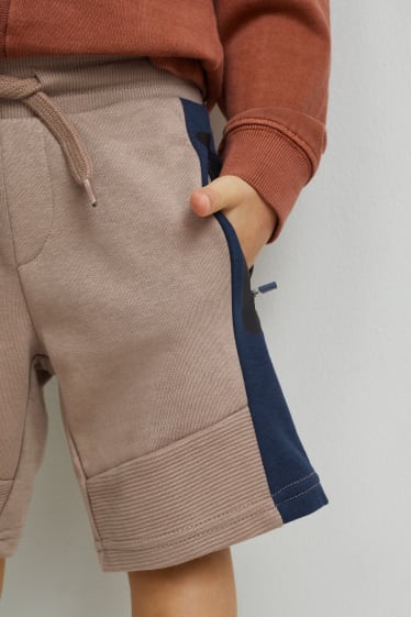 Enfants garçons - Bermudas en molleton - taupe