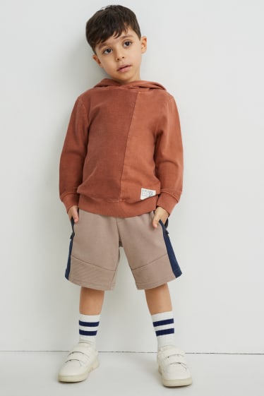 Enfants garçons - Bermudas en molleton - taupe