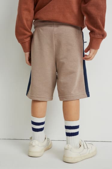 Enfants garçons - Bermudas en molleton - taupe