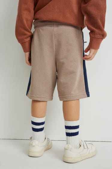 Kinder - Sweat-Bermudas - taupe