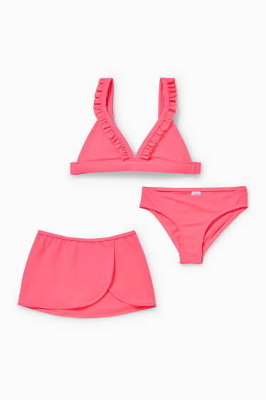 Kinderen: meisjes - Strandtopje - fuchsiarood