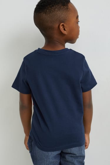 Kinder - Multipack 3er - Kurzarmshirt - dunkelblau