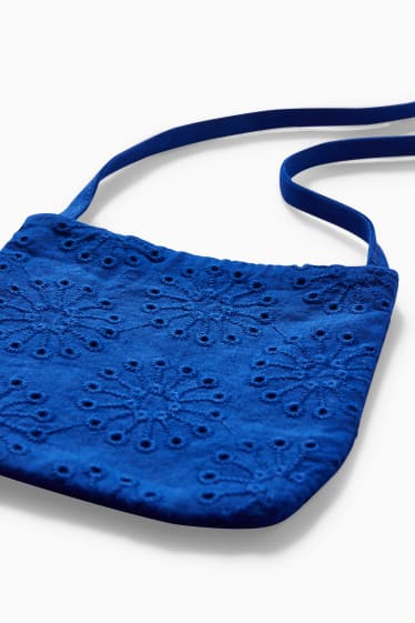 Bambine - Set - vestito e borsa - 2 pezzi - blu scuro